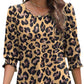 🌞Summer Hot Sale 50% OFF Women Dressy Casual 3/4 Length Sleeve Blouses with Smocked Cuffs