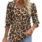 🌞Summer Hot Sale 50% OFF Women Dressy Casual 3/4 Length Sleeve Blouses with Smocked Cuffs