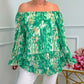 ✨2025 Fashion New 50% OFF💝Printed One-Shoulder Long Sleeve Women's Chiffon Shirt