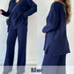 🎁Perfect Gift🎁V-Neck Casual Slit Knitted Two-Piece Set - Effortless Elegance for Every Occasion