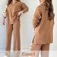 🎁Perfect Gift🎁V-Neck Casual Slit Knitted Two-Piece Set - Effortless Elegance for Every Occasion