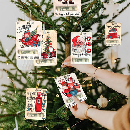 🎅💸 Handcrafted Wooden Money Holders Gift