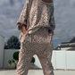 ✨Free Shipping✨Women's Leopard Print Top & Pants 2-Piece Set
