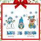 Christmas 3D Cartoon Magnetic Sticker