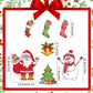 Christmas 3D Cartoon Magnetic Sticker