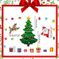 Christmas 3D Cartoon Magnetic Sticker