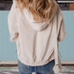 Women's Casual Lapel Hooded Jacket with Zipper