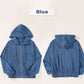 Women's Casual Lapel Hooded Jacket with Zipper