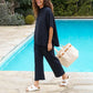 Limited Time Sale🔥Women's 2 Piece Outfits 3/4 Batwing Sleeve Pullover Top+Wide Leg Pants Set