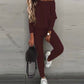 🔥HOT SALE🥰Off-Shoulder Long Sleeve Top with Drawstring Pants Set