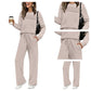 🔥 TODAY ONLY £18.99 (was £35.98) 🔥 60% OFF this Women's Crew Neck Top & Drawstring Pants Set — while sizes last!