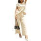 ⏰Hot Sale - WOMENS TWO PIECE HIGH WAISTED PANTS LOUNGE SET