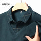 Men's Faux Two-Piece Long Sleeve Top