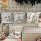 Elegant Christmas Decorative Pillow Covers (4-Piece Set) for Cozy Holiday Vibes!