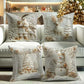 Elegant Christmas Decorative Pillow Covers (4-Piece Set) for Cozy Holiday Vibes!