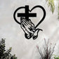 🎅🏻Christmas Sale🎁Elegant Christian Heart & Cross Wall Art