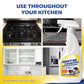 🧽LAST DAY 50% OFF✨Heavy Duty Kitchen Degreaser Spray, No Scrub Oil Stain Remover,Cut Tough Baked-On Grease, Food-Safe No Residue Cleaner  for Stove, Range Hood, Sink & Cookware