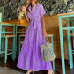 Women's Striped Short Sleeve Dress
