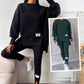 Women's Casual Sweatshirt Leggings Set