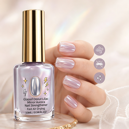 📢📢Hot Sale: Buy 1 Get 1 Free！！⏰Lilac Glossy Mirror Nail Strengthener