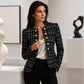 Women's Vintage Slim-Fit Tweed Jacket