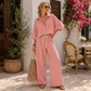 Women's Casual Striped Two-Piece Set