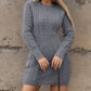 🌸 HOT SALE — 50% OFF! 💖 Cable Knit Bodycon Mini Sweater Dress – Curve-Hugging Fit, Soft Chunky Knit 🧶 Cozy & Chic for Parties, Dates & Christmas 🎄 Warm, Flattering & Versatile for Winter ✨