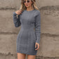 🌸 HOT SALE — 50% OFF! 💖 Cable Knit Bodycon Mini Sweater Dress – Curve-Hugging Fit, Soft Chunky Knit 🧶 Cozy & Chic for Parties, Dates & Christmas 🎄 Warm, Flattering & Versatile for Winter ✨