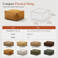 🪑50% OFF NOW!✨Clothes Storage Ottoman🧵Wide Zipper Design💪Robust Stitching🏠Dual Use Seat & Storage Box for Bedroom Living Room