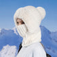 🔥50% OFF NOW❄️Women's 3-in-1 Knitted Balaclava🧶Plush Lined Beanie Scarf Mask💨Windproof Thermal Hood🥽For Skiing Cycling & Daily Commute