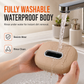 🚗 HALF PRICE — TODAY ONLY! 🧻 Hanging Silicone Car Tissue Box Holder – Premium Flexible Silicone, Sleek Chrome Bezel ✨ Waterproof & Washable 📦 Perfect for Headrest, Visor & Centre Console 🛋️