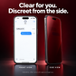 ⏳LAST DAY 50% OFF❤️📱Red Shimmer Privacy Tempered Glass Screen Protector✨Front Clear View, Anti-Peep Design, Red Reflection Effect💥 Scratch Resistant for iPhone🛻Perfect for Commute & Public Places
