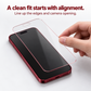 ⏳LAST DAY 50% OFF❤️📱Red Shimmer Privacy Tempered Glass Screen Protector✨Front Clear View, Anti-Peep Design, Red Reflection Effect💥 Scratch Resistant for iPhone🛻Perfect for Commute & Public Places