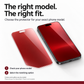 ⏳LAST DAY 50% OFF❤️📱Red Shimmer Privacy Tempered Glass Screen Protector✨Front Clear View, Anti-Peep Design, Red Reflection Effect💥 Scratch Resistant for iPhone🛻Perfect for Commute & Public Places